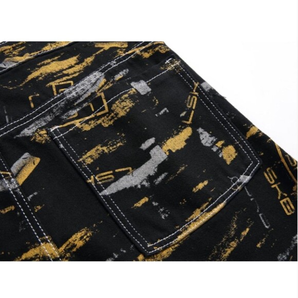 WJWLSKB Slim Fit Men's Jeans, Ripped Stretch Jeans Denim Pants Size 30x27 NWT - Picture 8 of 13